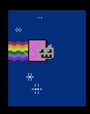 Nyantari 2600 (Nyan Cat) Title Screen